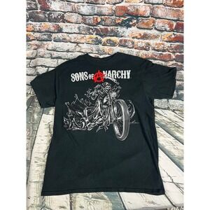 Sons of Anarchy Grim‎ Reaper Motorcycle T Shirt Black Large Licensed Road Gear